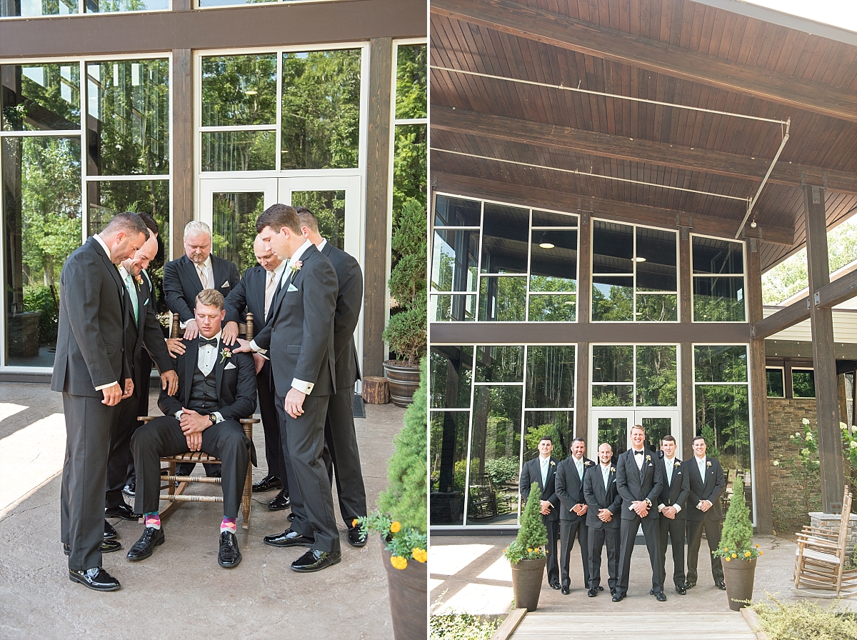 Spring Wedding Nashville Tennessee The Lodge Mint and Peach