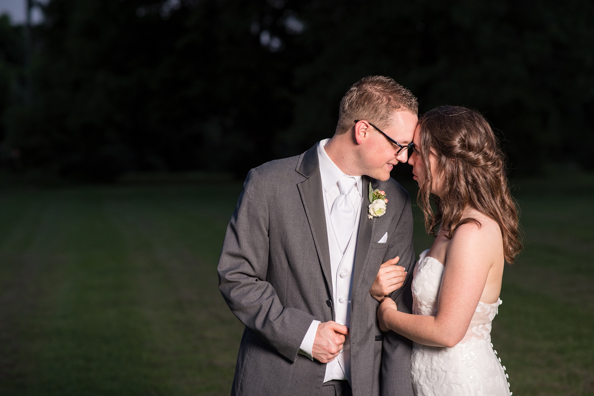 Coral & Gray Wedding at Grace Place church outside of Nashville Tennessee