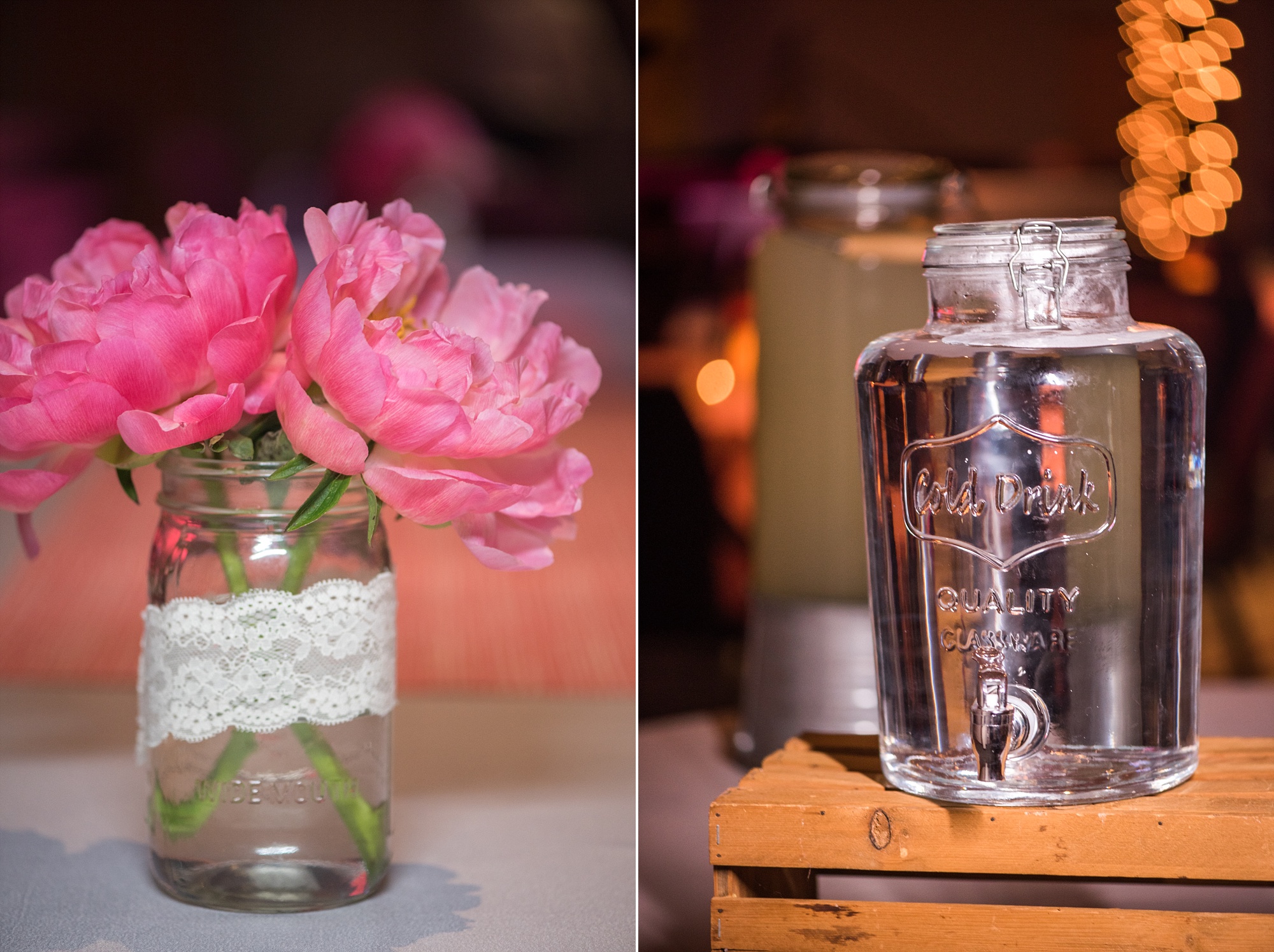 Coral & Gray Wedding at Grace Place church outside of Nashville Tennessee