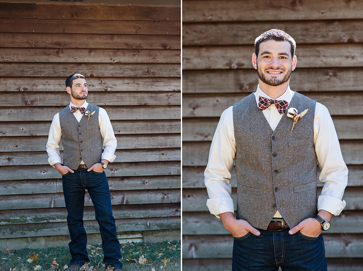 Charming souther groom in bowtie