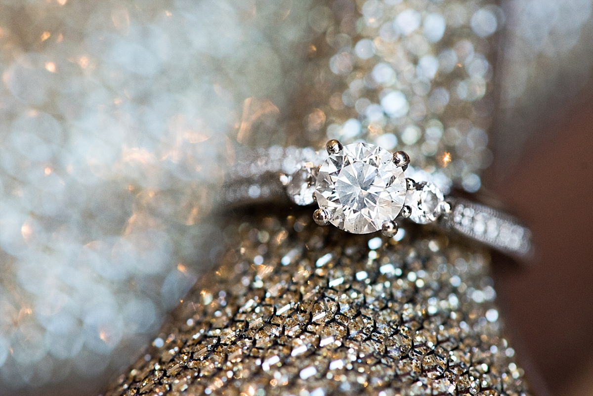 Vibrant shiny engagement ring