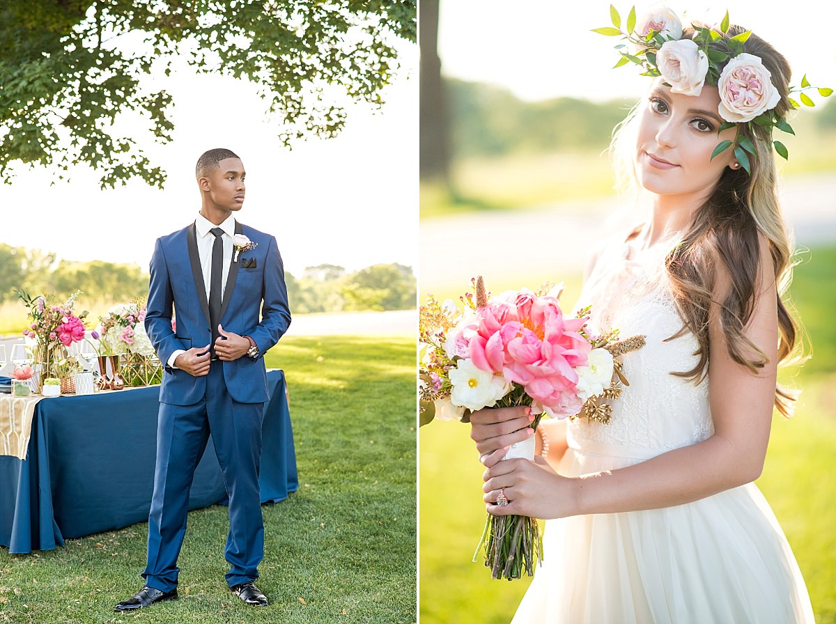 Vibrant fun photos of youthful bride and modern groom