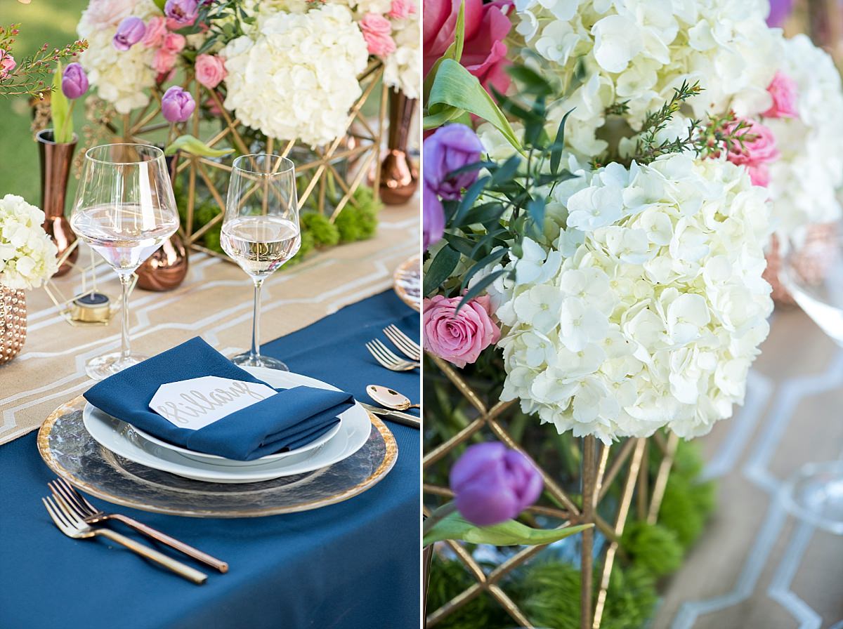 Geometrical modern oversized lavish centerpiece