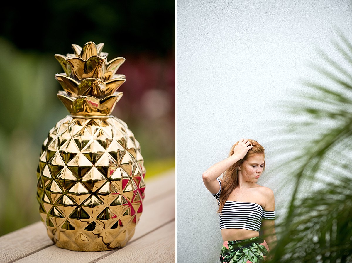 Cool chic golden pineapple