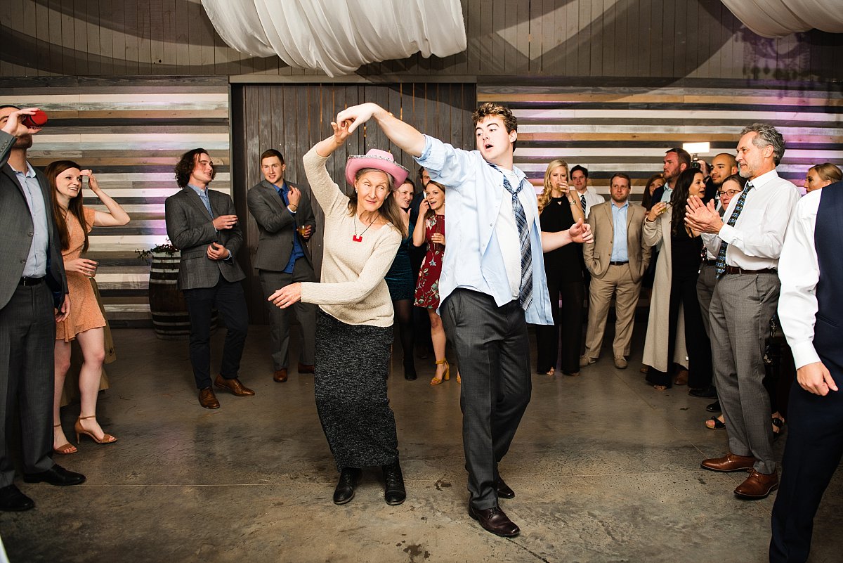 Dancing during Wedding Reception at Drakewood Farm