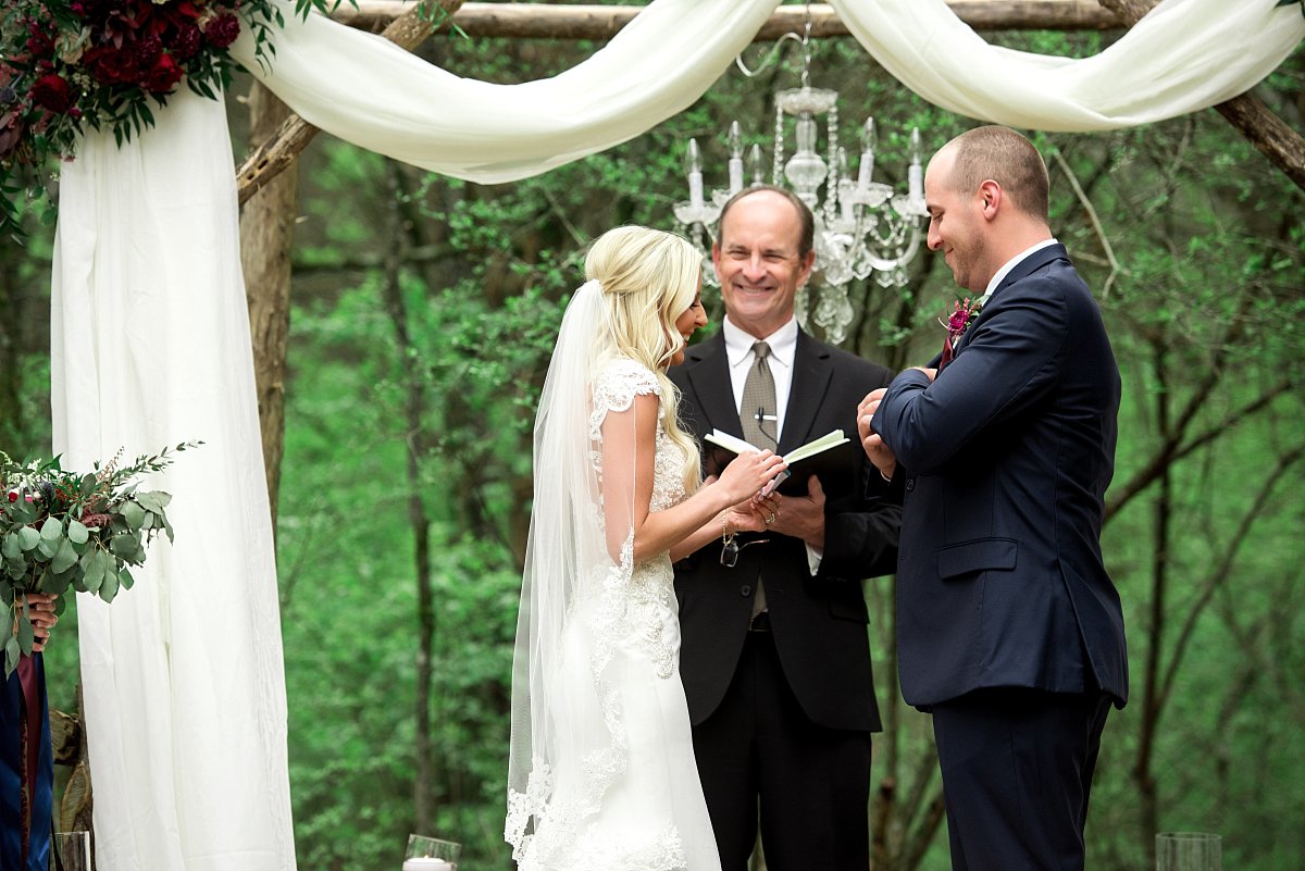 Laughter filled wedding ceremony