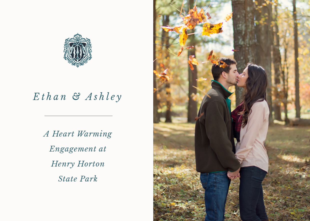 Blog featuring a fall engagement photoshoot at Henry Horton