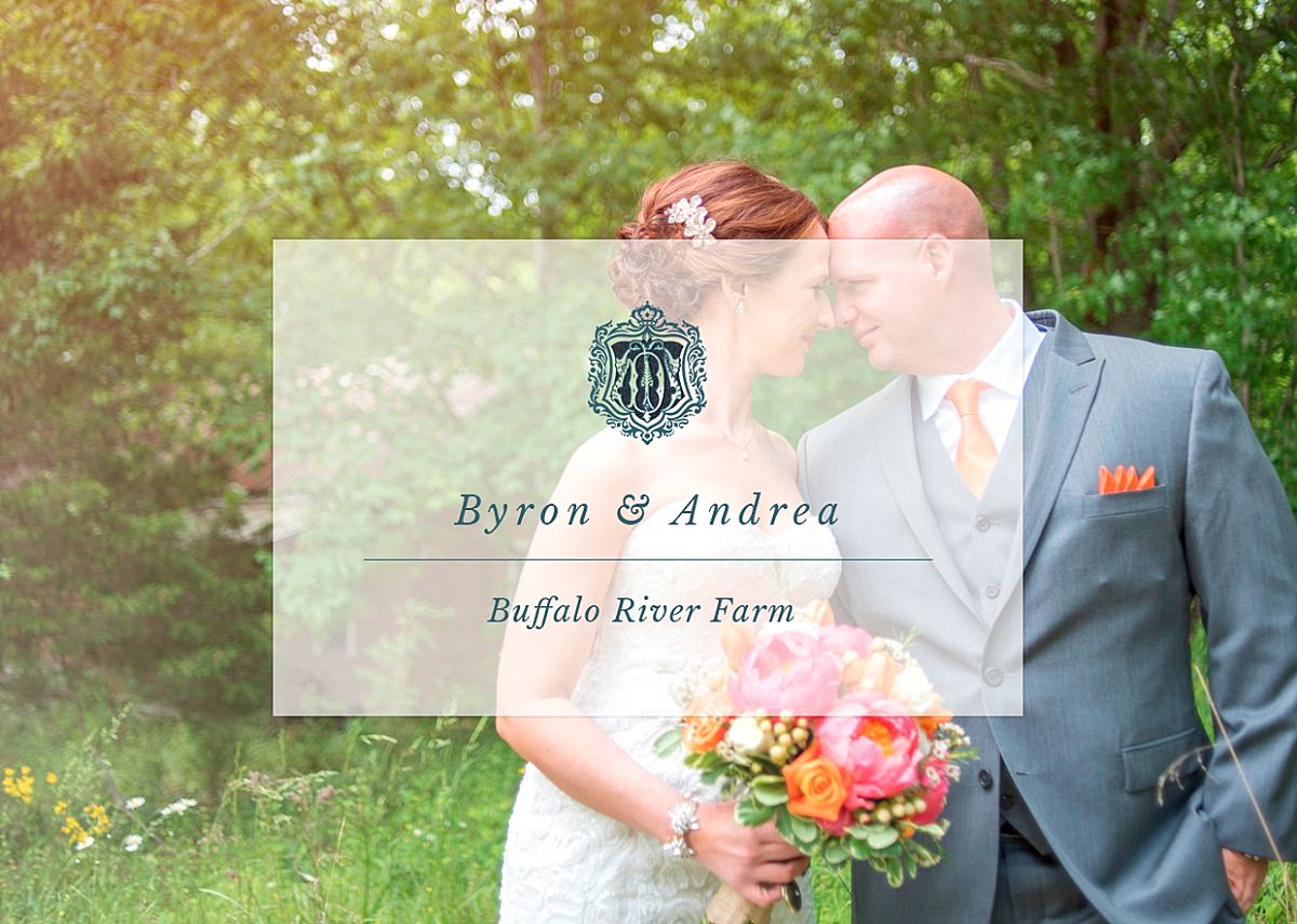 Blog featuring spring wedding at Buffalo River Farm Bet and Breakfast