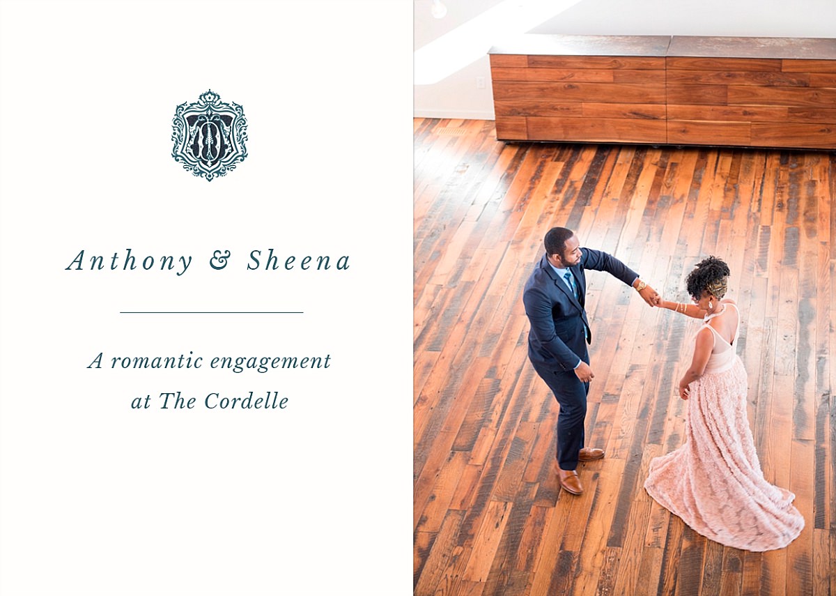 Blog post of romantic engagement session at The Cordelle in Nashville Tennessee