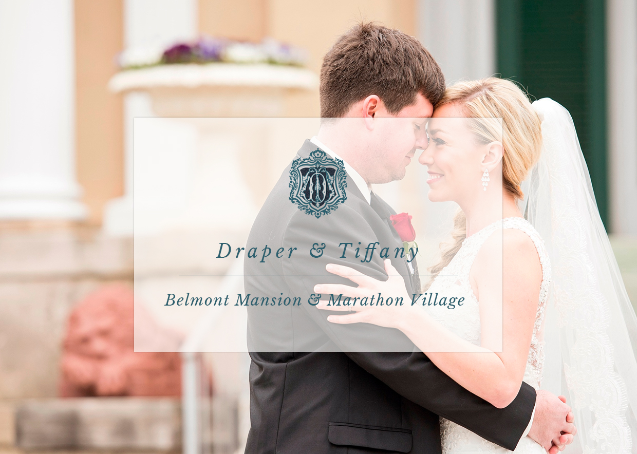 Blog featuring a Belmont Mansion ceremony and Marathon Village reception