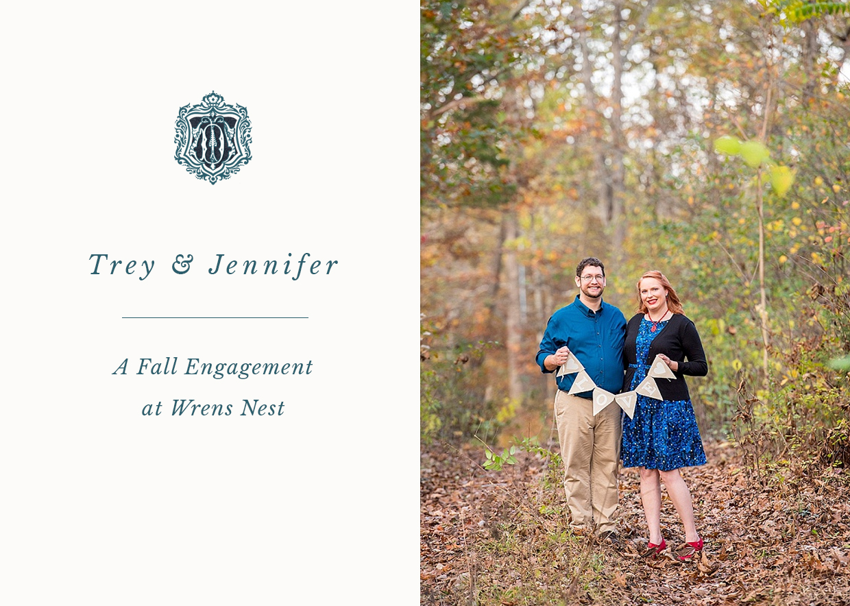 Blog featuring fall engagement photoshoot at Wrens Nest in Murfreesboro