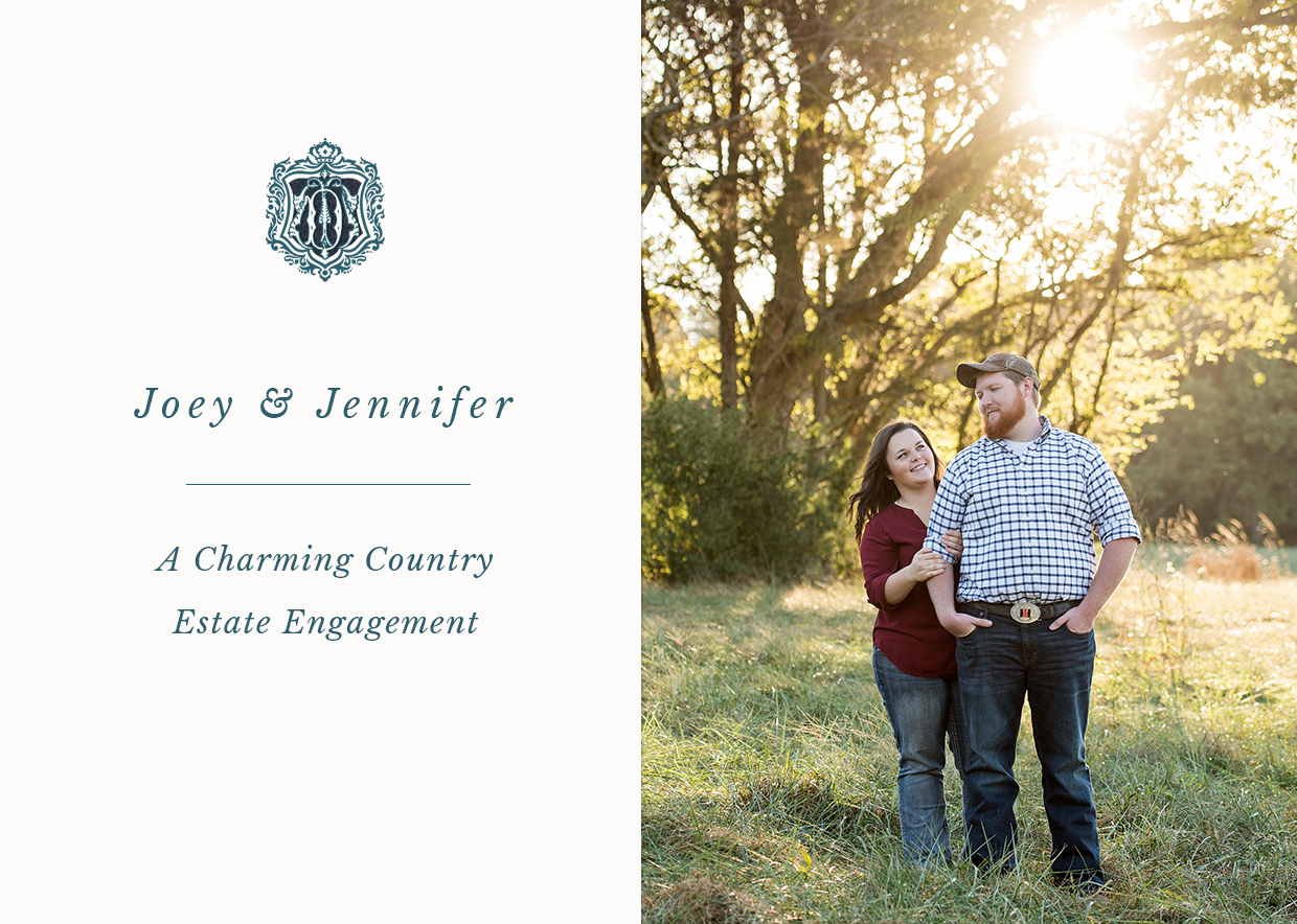 Blog post cover photo for charming murfreesboro country engagement
