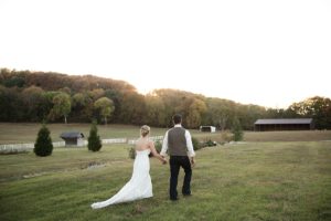 Sunset photos of couple walking together at Samary Plantation
