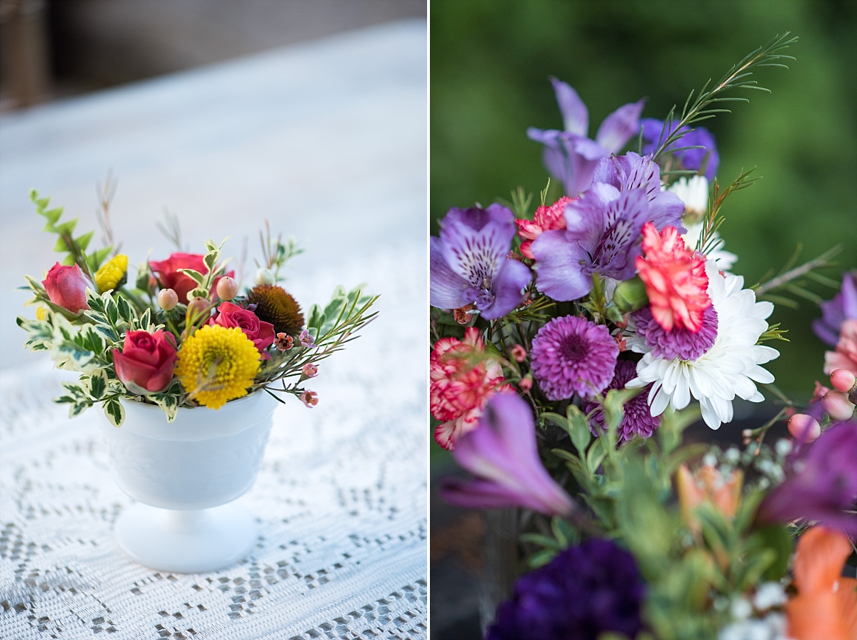 Vibrant and fun flower arrangements