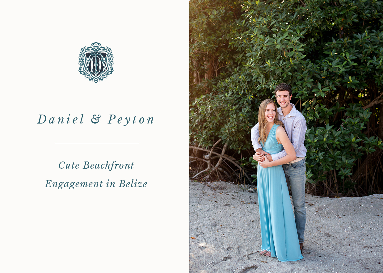 cover photo for belize engagement session