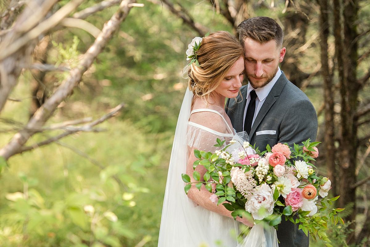 Whimsical elopement phtos of couple at Cedarwood Weddings