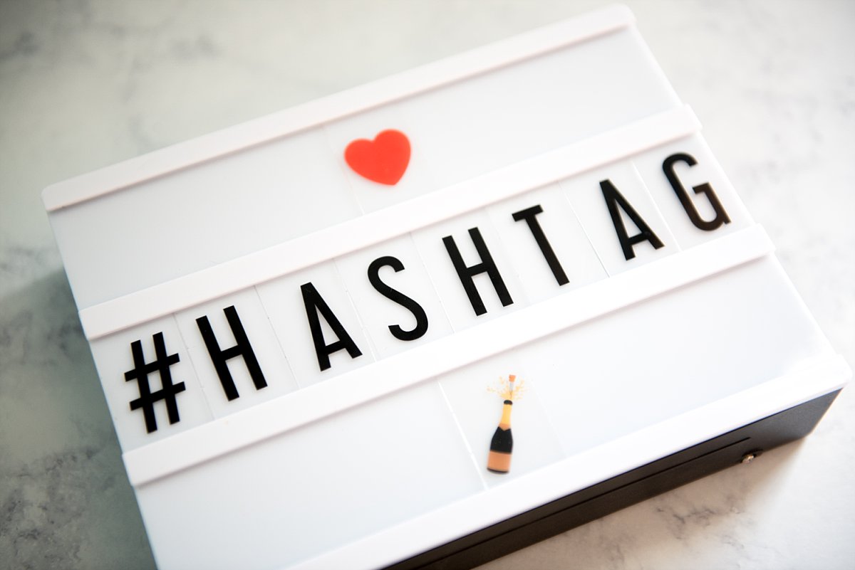 wedding hashtag help